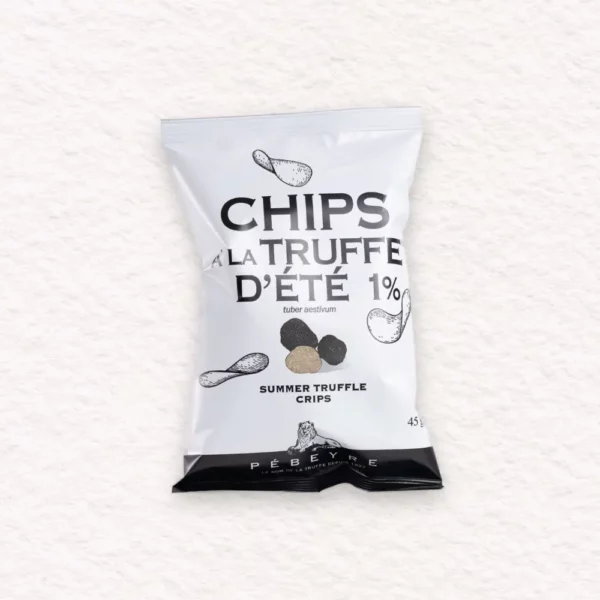 chips-truffe-fond-blanc Paquet de chips à la truffe d'été Pébeyre