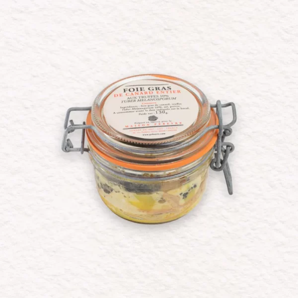 Foie gras de canard truffé 10% en conserve Pébeyre