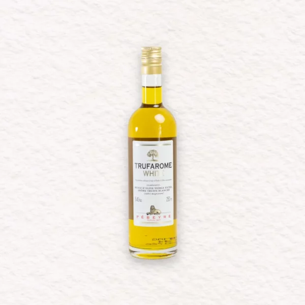 Bouteille d'huile d'olive arôme truffe blanche Pébeyre