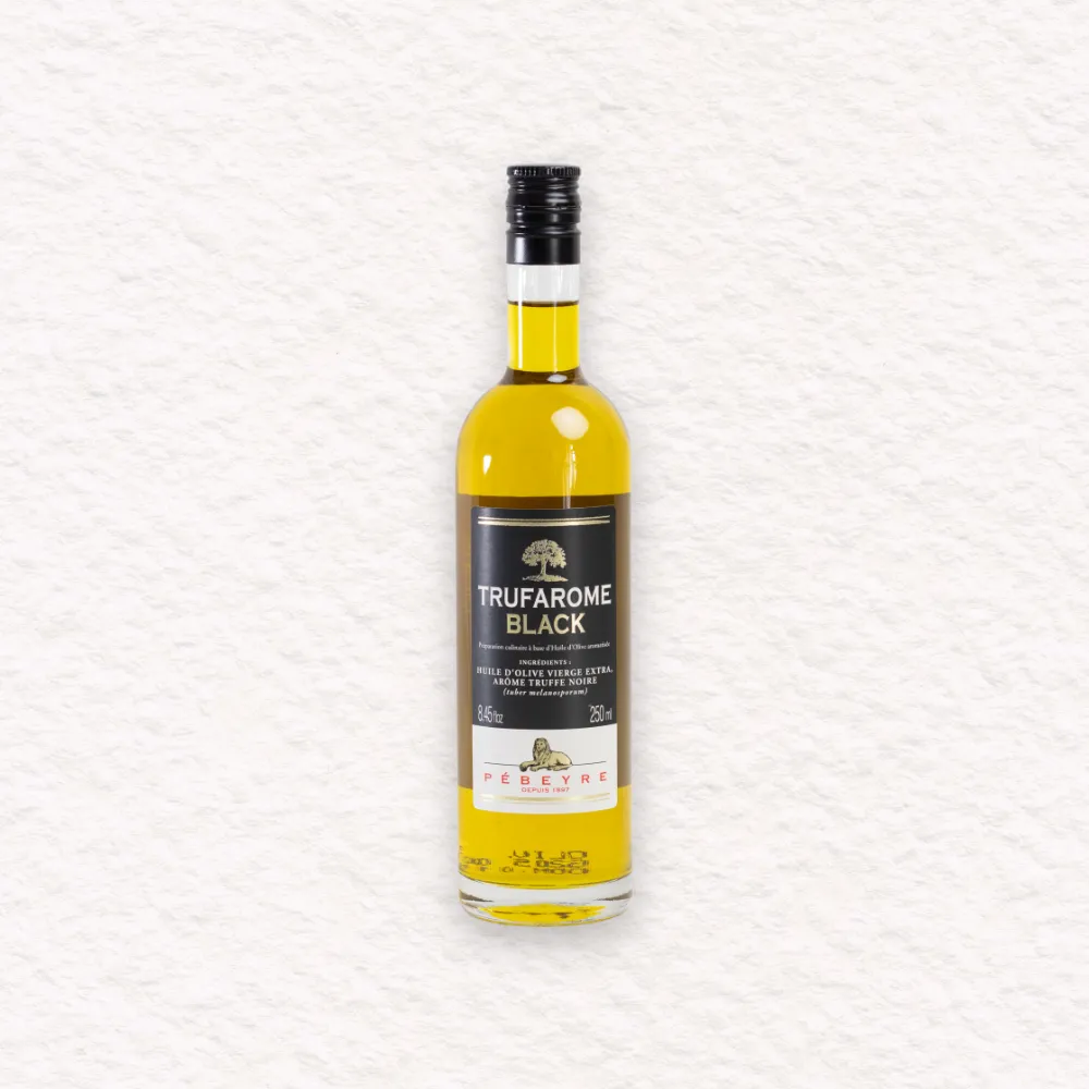 Bouteille d'huile d'olive arôme truffe noire Pébeyre
